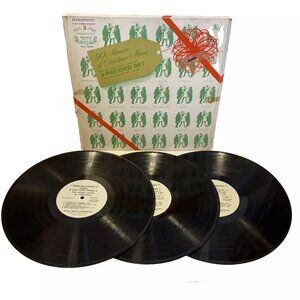 90 Minutes Of Christmas Music (Vinyl, 1966, 3x LP) Realistic 50-1966 8 VG+ Box